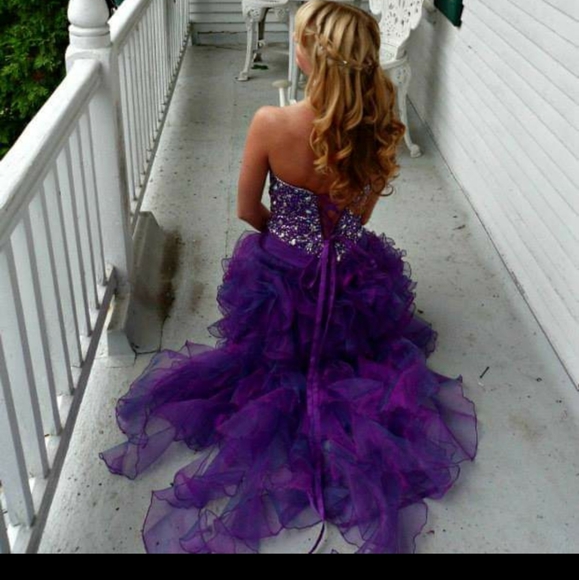 Beaded Mermaid Gown - Picture 2 of 6